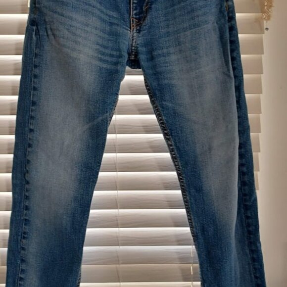 Banana Republic Men’s Jeans 30x30 Athletic Fit Medium Blue Faded Wash Stretch - Picture 4 of 6